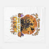 Bezem Gebroken Kok Halloween Spokenhuis Ketel Fleece Deken (Voorkant (Horizontaal))
