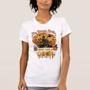 Bezem Gebroken Kok Halloween Spokenhuis Ketel T-shirt