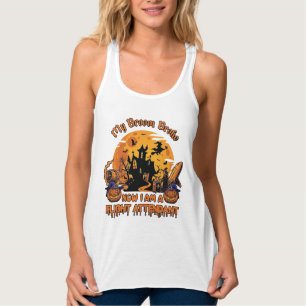 Bezem Gebroken Nu Am Stewardess Halloween_1 Tanktop