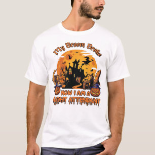 Bezem Gebroken Nu Am Vluchtbegeleider Halloween_1 T-shirt