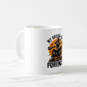 Bezem Gebroken Opzichter Heks Bemanning Halloween Koffiemok (Voorkant links)