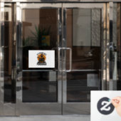 Bezem Gebroken Opzichter Heks Bemanning Halloween Raamsticker (Kantoordeur)