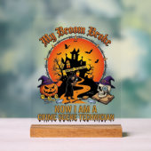Bezem Gebroken Plaats Delict Technicus Halloween H Acryl Bord (Neutraal)