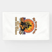 Bezem Gebroken Plaats Delict Technicus Halloween H Spandoek (Horizontaal)