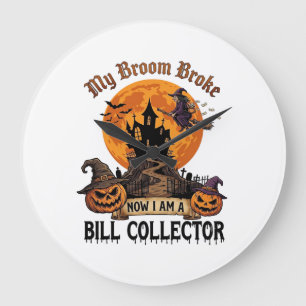 Bezem Gebroken Rekening Collector Halloween Spoken Grote Klok
