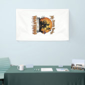 Bezem Gebroken Serveerster Halloween Heks Spookhui Spandoek (Beurs)