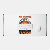 Bezem Gebroken Tractor Halloween Heks Geesten_1 Bureaumat (Keyboard & Muis)