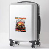 Bezem Gebroken Tractor Halloween Heks Geesten_1 Sticker (Koffer)