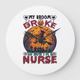 Bezem Gebroken Verpleegster Halloween Heks Vollema Grote Klok