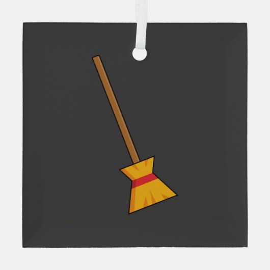 bezem glas ornament (Achterkant)