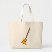 bezem grote tote bag (Voorkant)