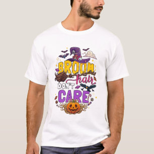 Bezem Haar Krijgt Niks Uit Halloween Heksenhoed Po T-shirt