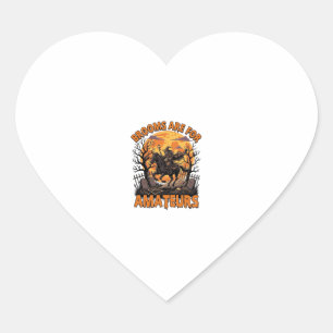 Bezem Is Amateurs Halloween Heksen Paard Maan Gra Hart Sticker