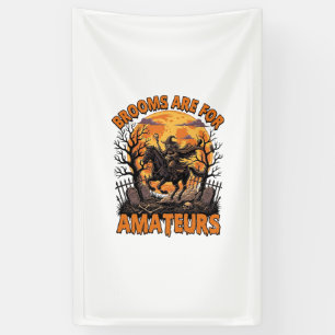 Bezem Is Amateurs Halloween Heksen Paard Maan Gra Spandoek