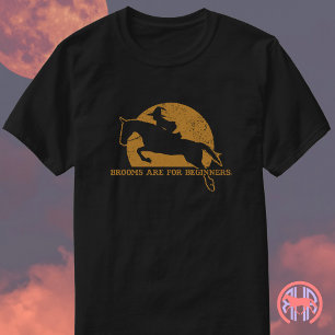 Bezem Is Voor Beginners - Grappige Halloween Paard T-shirt