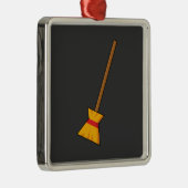 bezem metalen ornament (Rechts)