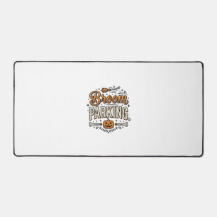 Bezem parkeren Halloween Vintage Heks Vector Ontwe Bureaumat