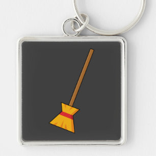 bezem sleutelhanger
