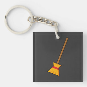 bezem sleutelhanger