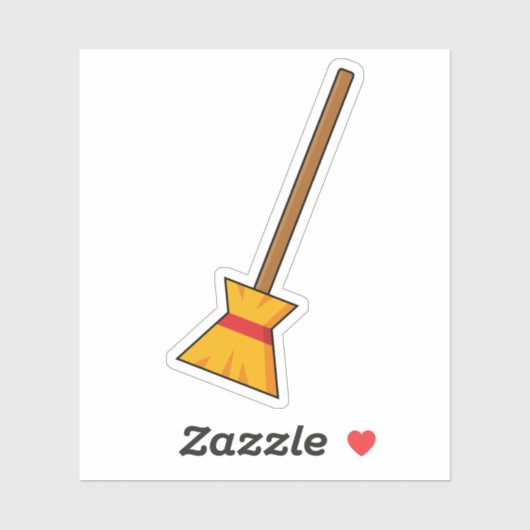 bezem sticker (Vel)