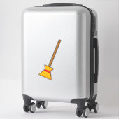 bezem sticker (Koffer)