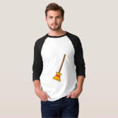 bezem t-shirt (Voorkant volledig)