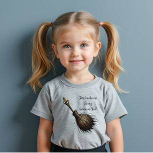 Bezem voor heksen kinder shirts