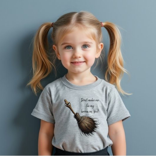 Bezem voor heksen kinder shirts