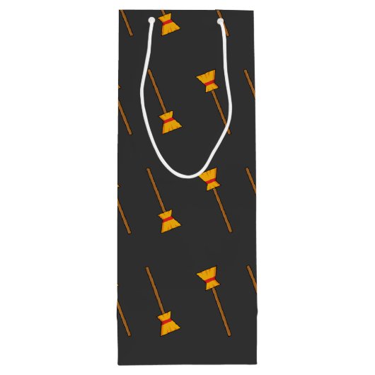 bezem wijn cadeautas (Achterkant)