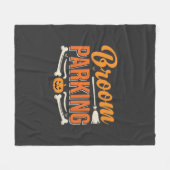 Bezemparkeer Halloween Vectorontwerp_1 Fleece Deken (Voorkant (Horizontaal))