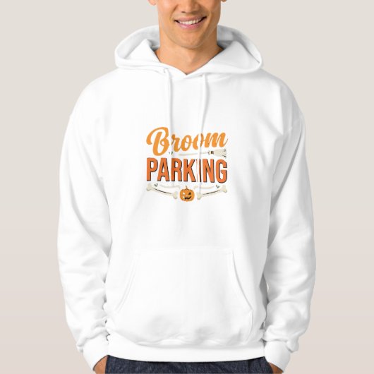 Bezemparkeer Halloween Vectorontwerp_1 Hoodie (Voorkant)