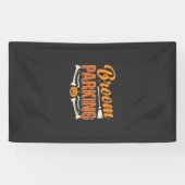 Bezemparkeer Halloween Vectorontwerp_1 Spandoek (Horizontaal)