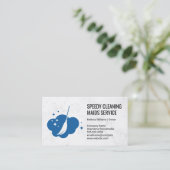 Bezemreinigingslogo Visitekaartje (Staand voorkant)