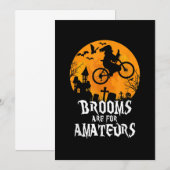Bezems zijn amateurs heks-ringfietsen bedankkaart (Voorkant / Achterkant)