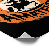 Bezems zijn voor amateurs heks ruiterpaard rit poster (Hoek)