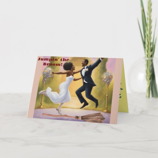 Bezemsprong Bedankkaart (Voorkant)