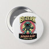 Bezerk Indringer Alarm Wereldtour Retro Arcade Ronde Button 7,6 Cm (Voorkant /achterkant)
