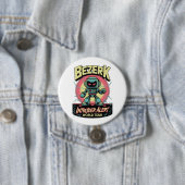 Bezerk Indringer Alarm Wereldtour Retro Arcade Ronde Button 7,6 Cm (In situ)