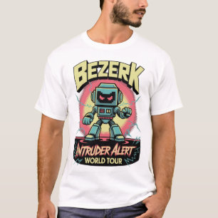 Bezerk Indringer Alarm Wereldtour Retro Arcade T-shirt