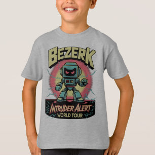 Bezerk Indringer Alarm Wereldtour Retro Arcade T-shirt