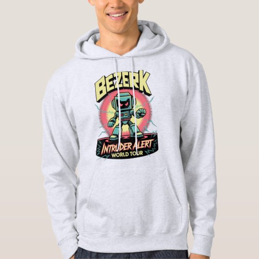 Bezerk Intruder Alert World Tour Retro Arcade  Hoodie (Voorkant)
