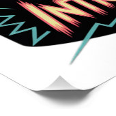 Bezerk Intruder Alert World Tour Retro Arcade  Perfect Poster (Hoek)