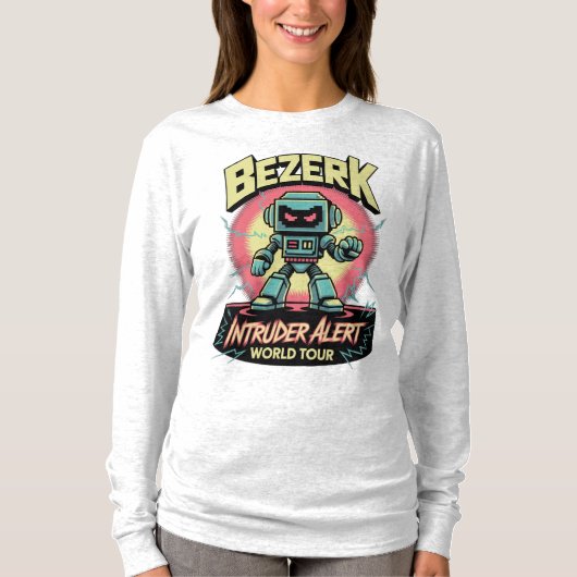 Bezerk Intruder Alert World Tour Retro Arcade  T-shirt (Voorkant)