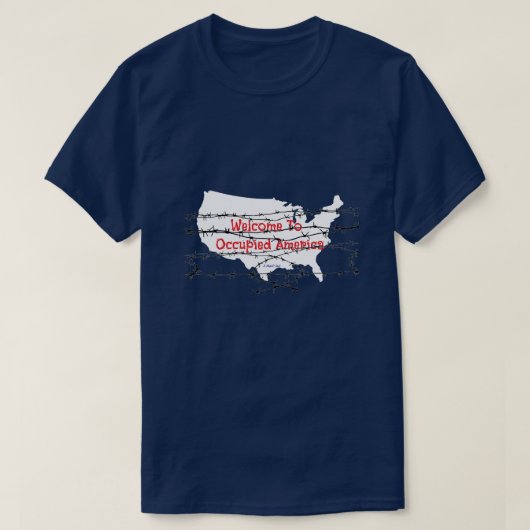 Bezet Amerika - Een MisterP Shirt (Design voorkant)