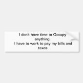 Bezet? Bumpersticker (Voorkant)