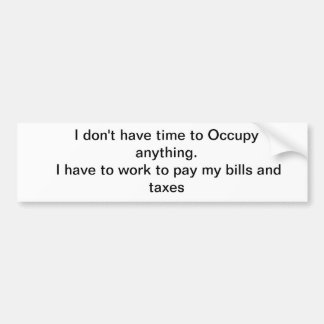 Bezet? Bumpersticker