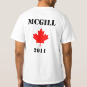 Bezet Canada: McGill (McGill Universiteit) T-shirt (Achterkant)