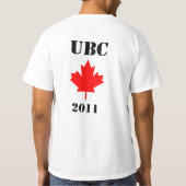 Bezet Canada: UBC (Universiteit van British Columb T-shirt (Achterkant)