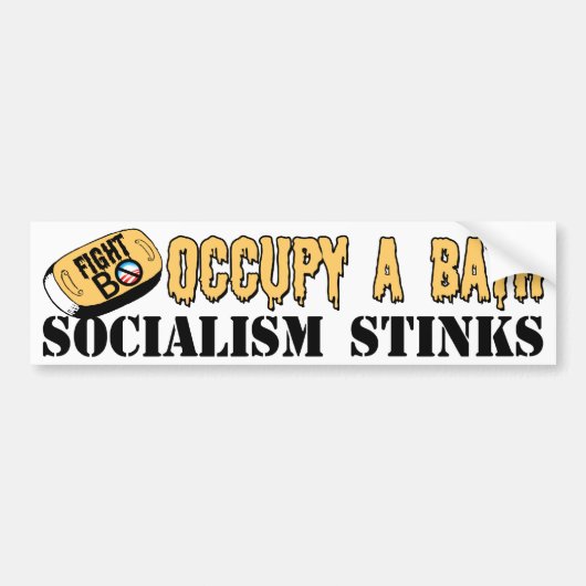Bezet een bad: Fight B.O. Bumpersticker (Voorkant)