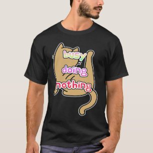 Bezet geen regenboogkleuren en katten t-shirt